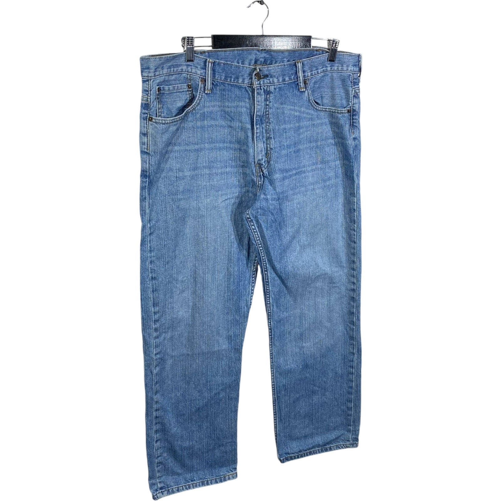 Collection of Levi's 569 Denim Straight Leg Jeans 38x30 in a gallery layout