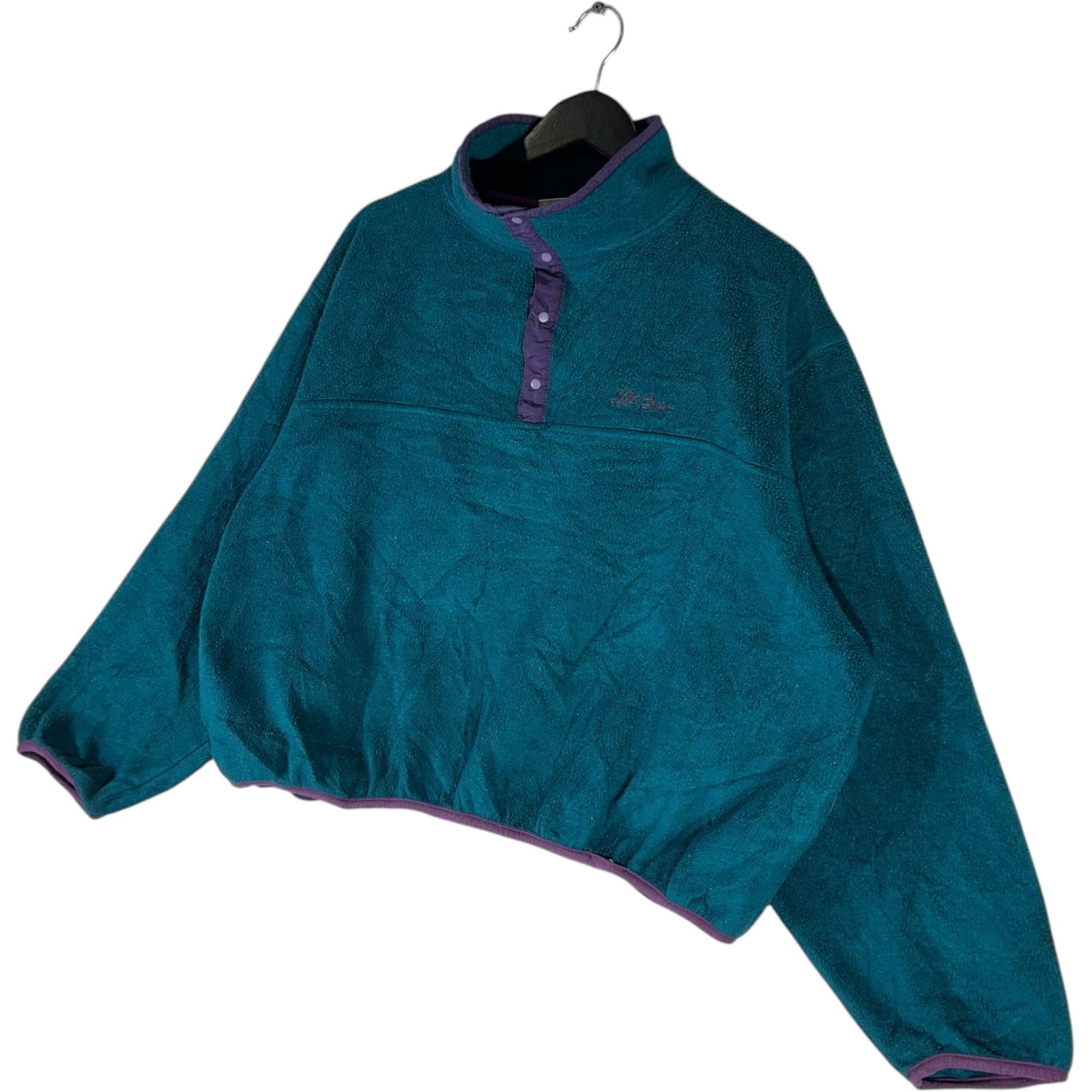 Collection of Vintage L.L. Bean 1/4 Snap Fleece Pullover in a gallery layout