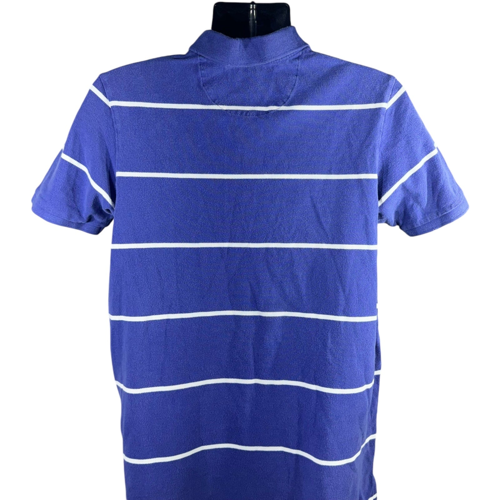 Collection of Abercrombie & Fitch Striped Short Sleeve Polo in a gallery layout