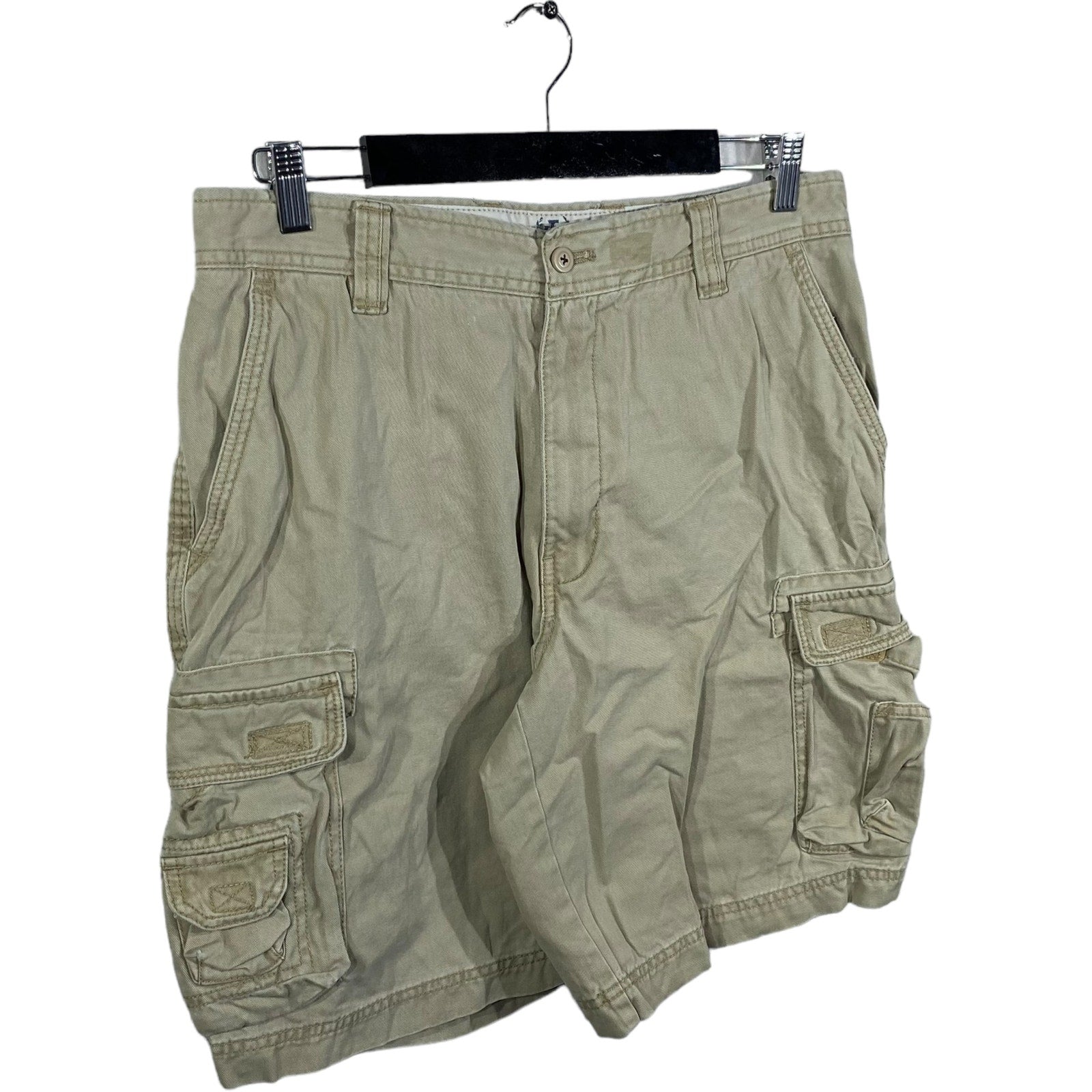 Collection of Zip Fly Cargo Tan Chinos Shorts in a gallery layout