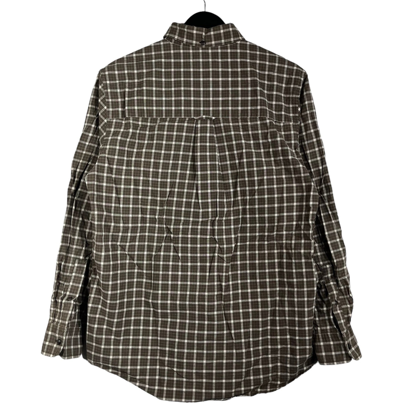 Collection of Chaps Checkered Long Sleeve Button Down in a gallery layout