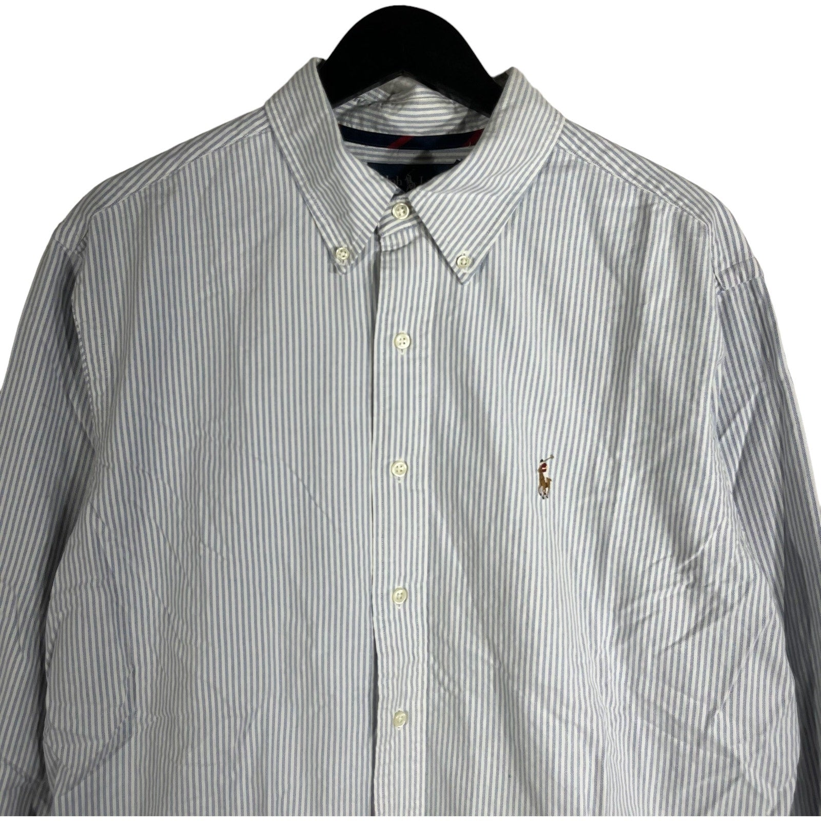 Collection of Ralph Lauren Classic Fit Striped Long Sleeve Button Down in a gallery layout