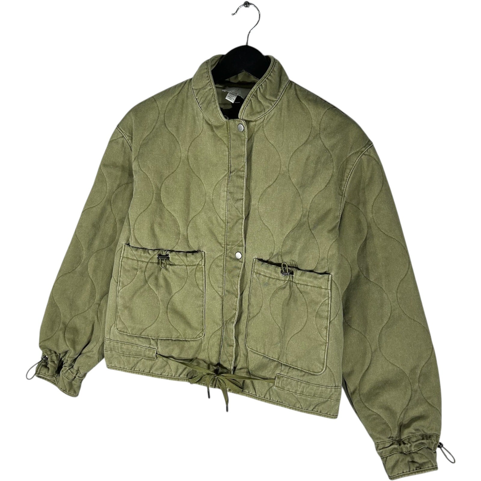 Collection of Joie Button Up Bomber Jacket in a gallery layout