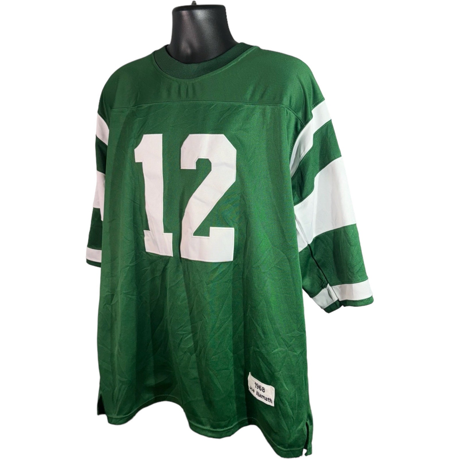 Collection of Mitchell & Ness New York Jets #12 Joe Namath Jersey in a gallery layout