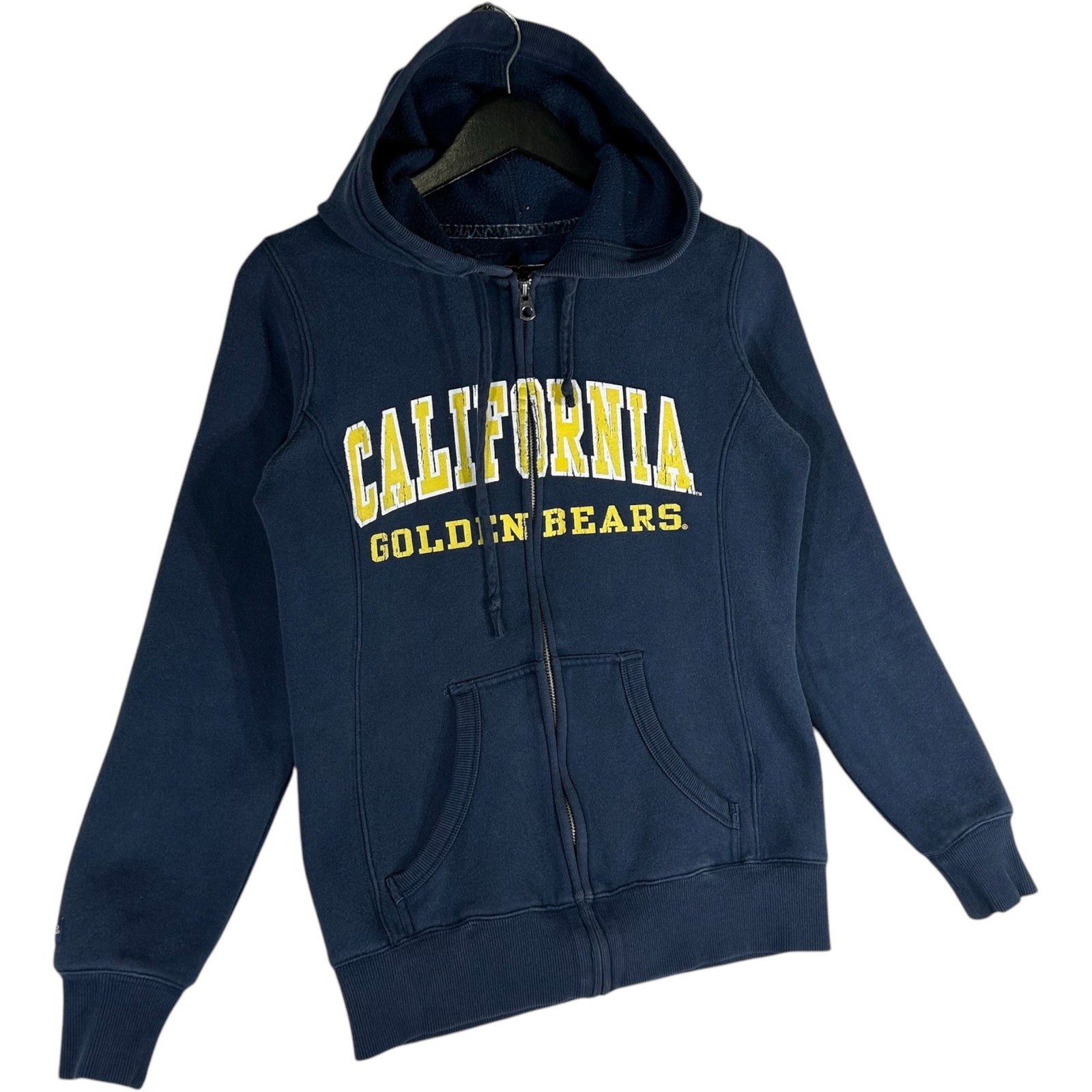 Collection of University of California Golden Bears Spellout Full Zip Hoodie in a gallery layout