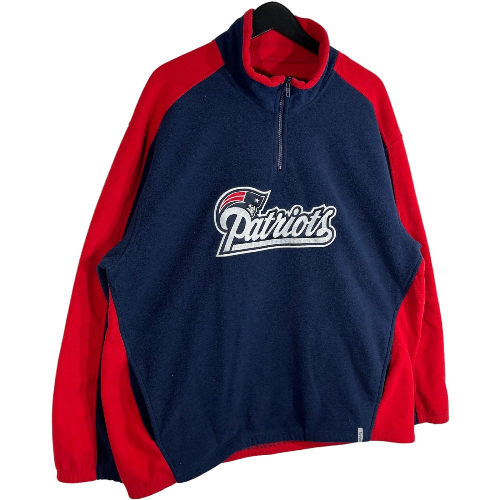 Collection of NFL New England Patriots Logo 1/4 Zip Fleece in a gallery layout