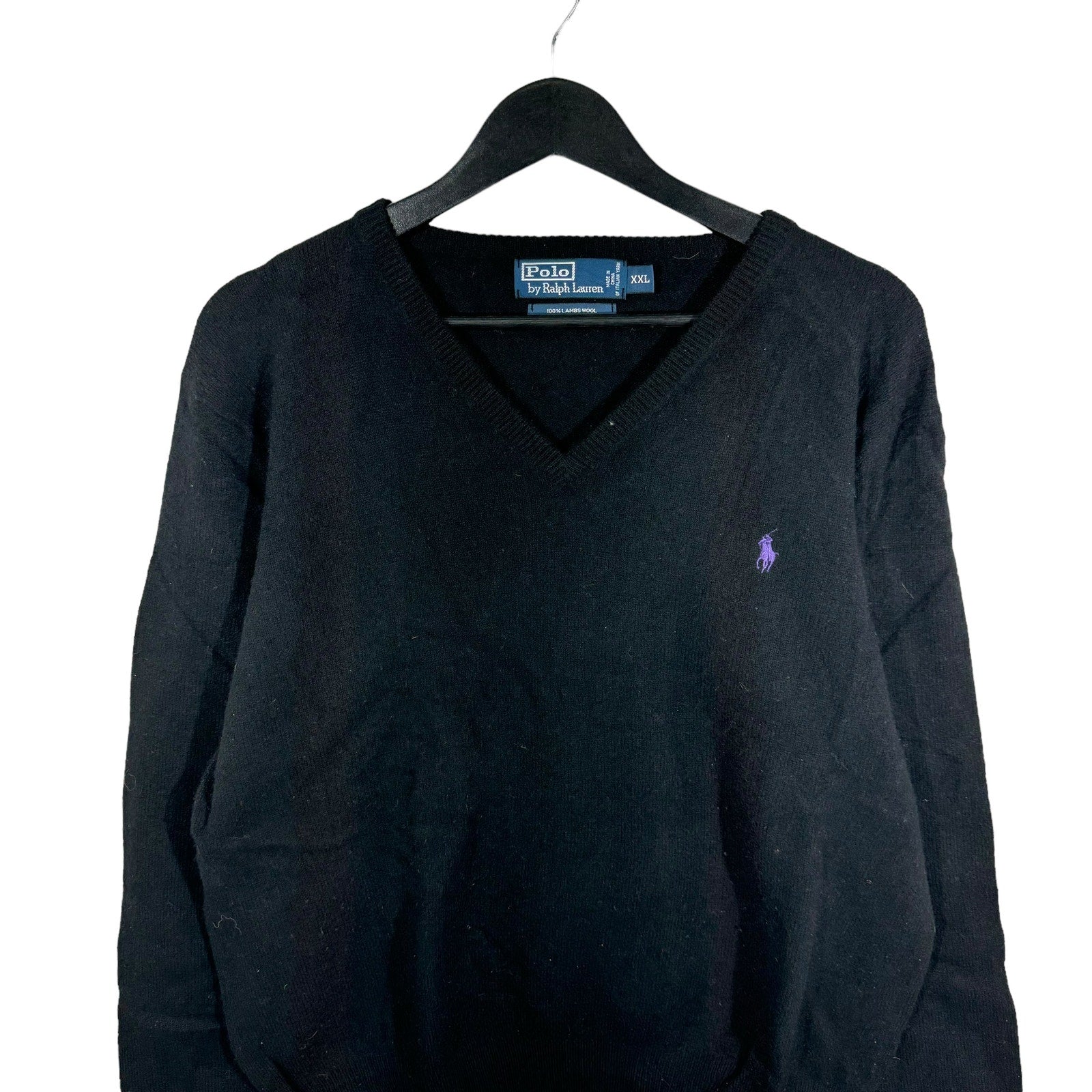 Collection of Vintage Polo Ralph Lauren V-Neck Wool Sweater in a gallery layout