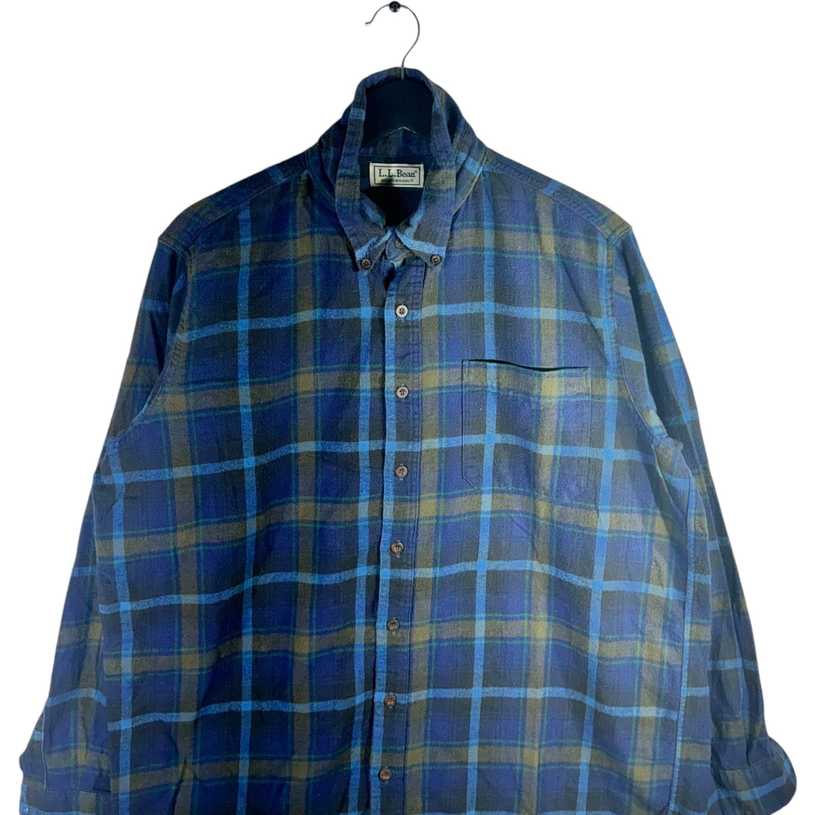 Collection of Vintage LL.Bean Plaid Flannel in a gallery layout