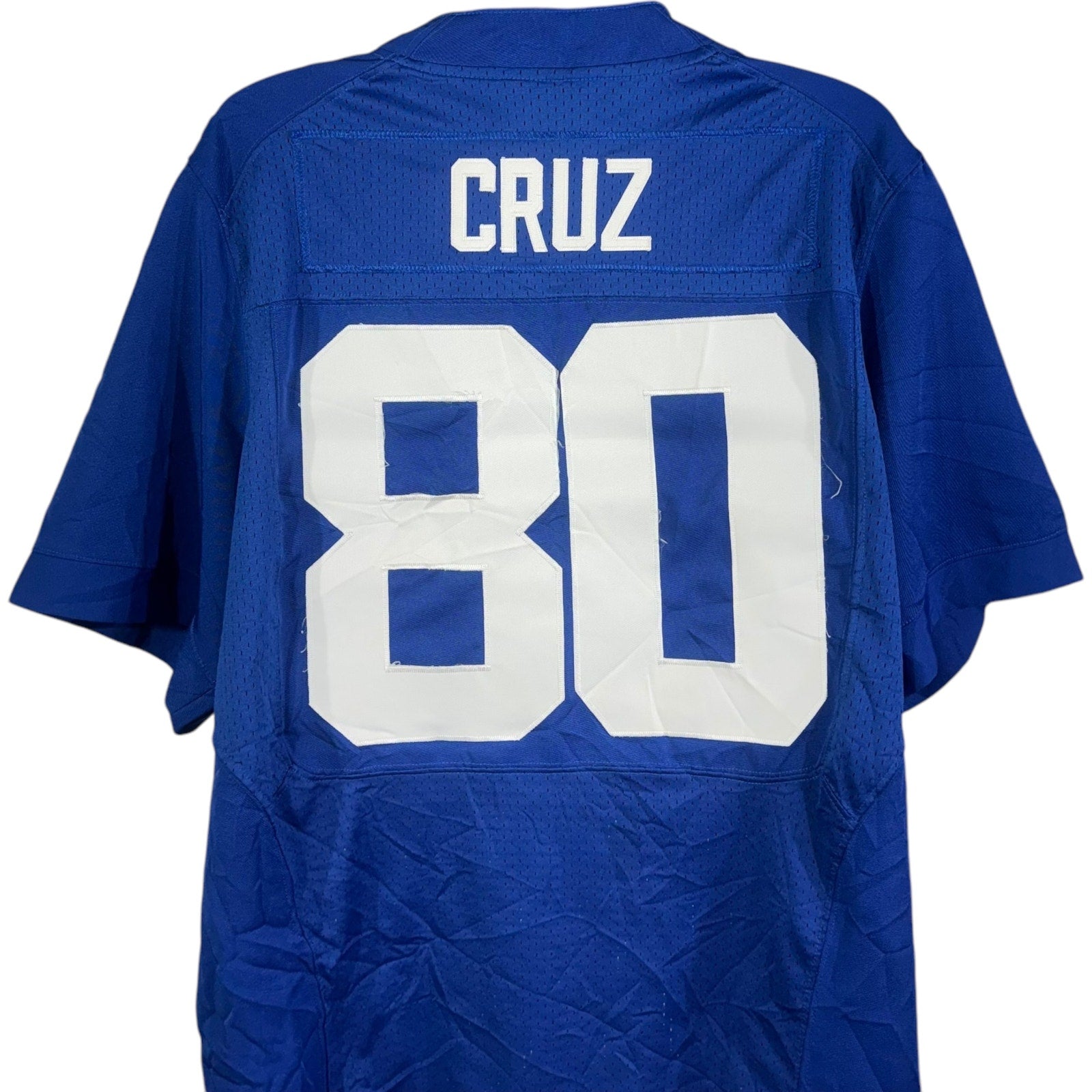 Collection of Nike New York Giants #80 Victor Cruz NFL Jersey in a gallery layout