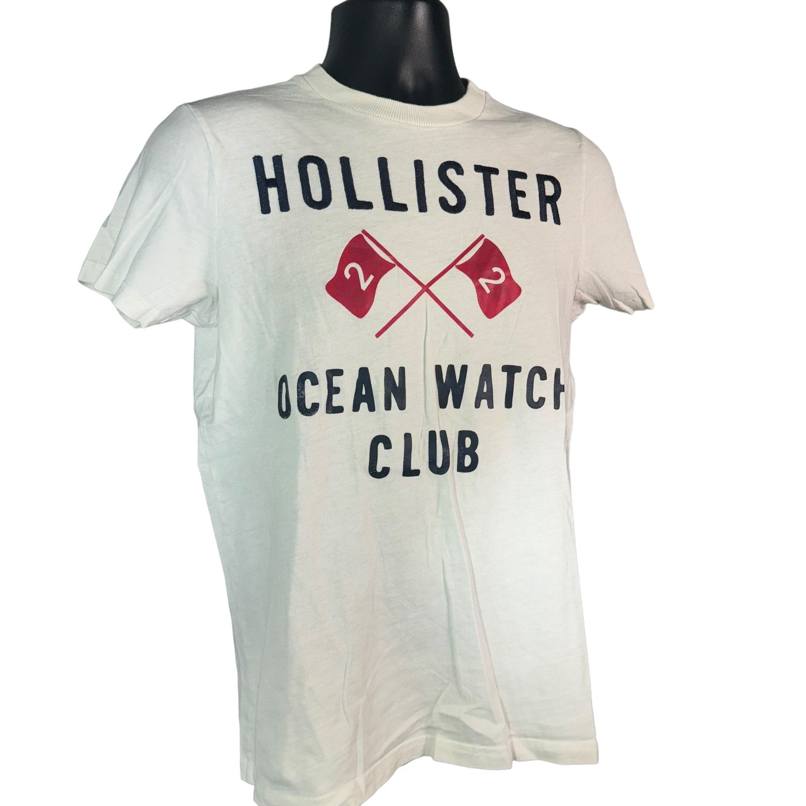 Collection of Hollister Ocean Watch Club Spellout Tee in a gallery layout