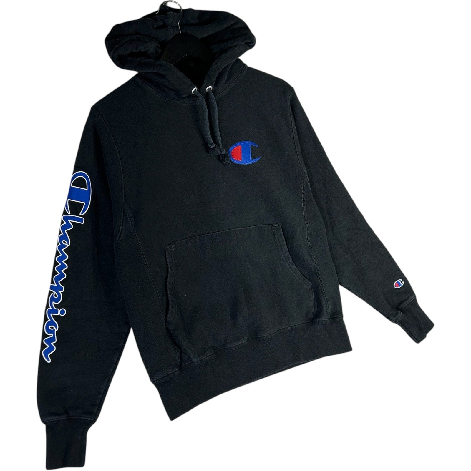 Collection of Champion Reverse Weave Logo Spellout Hoodie in a gallery layout