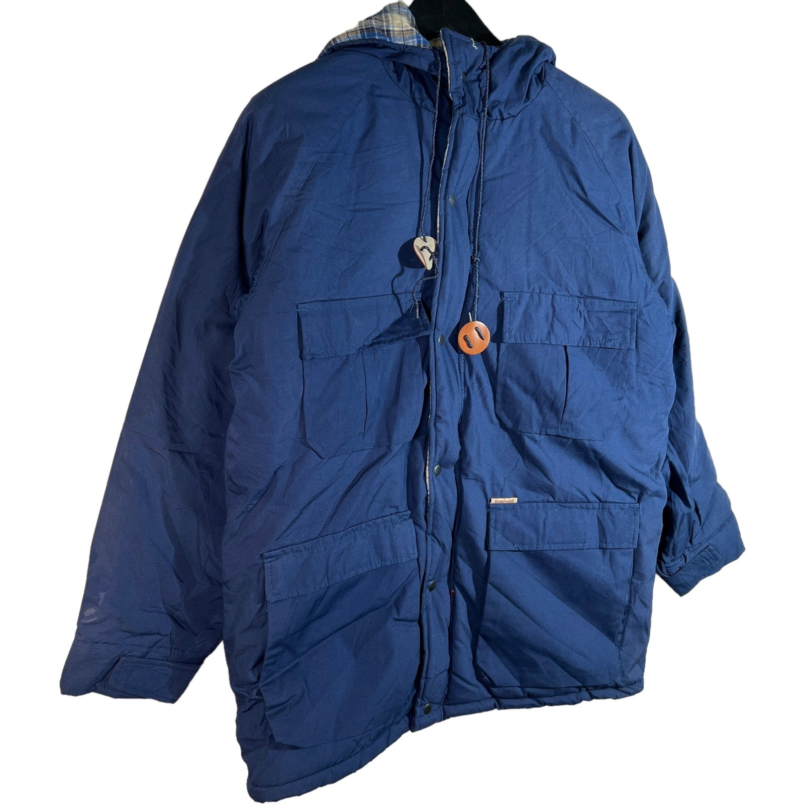 Collection of Vintage Survivor Generation One Flannel Lined Down Jacket in a gallery layout