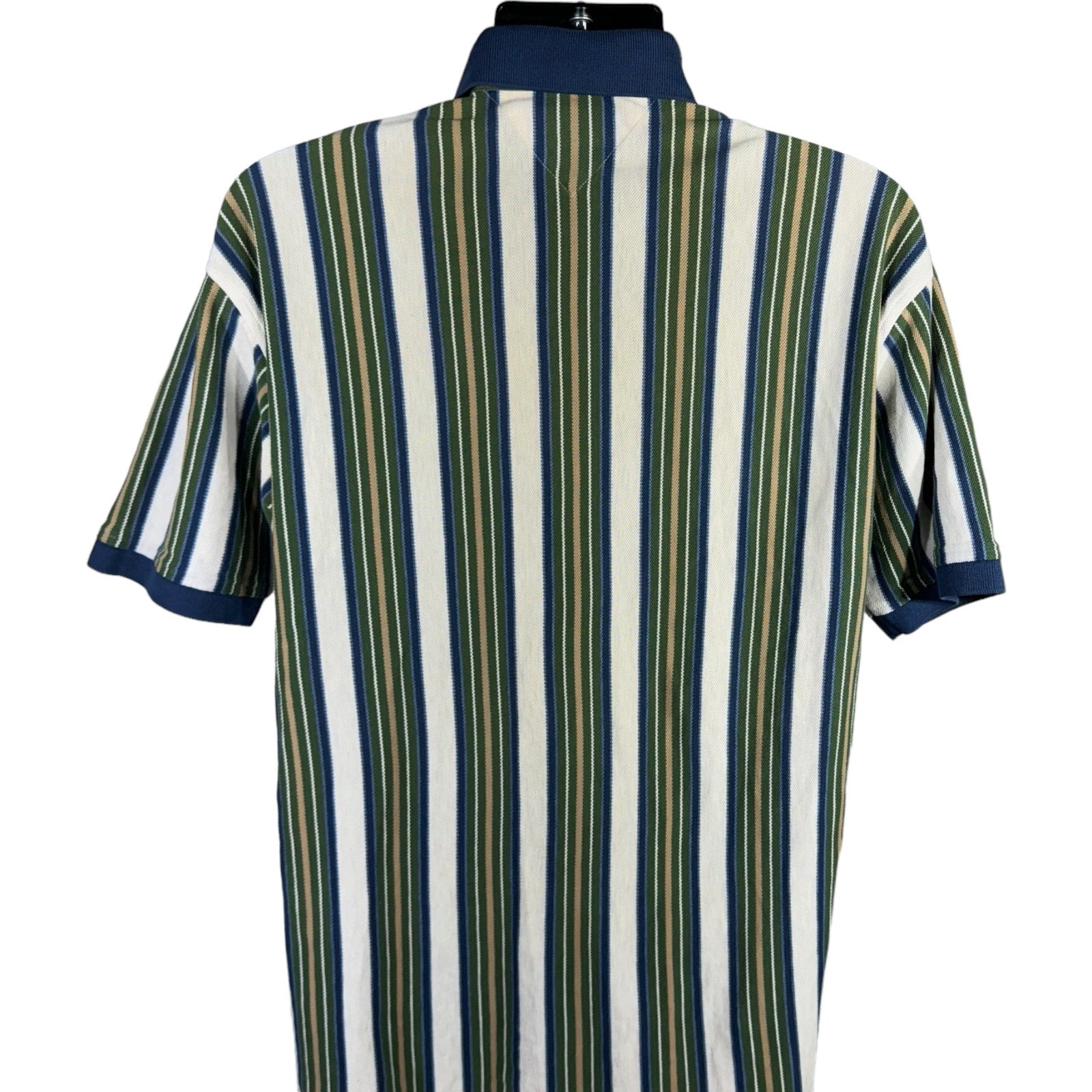 Collection of Tommy Hilfiger Vertical Stripe Short Sleeve Polo in a gallery layout