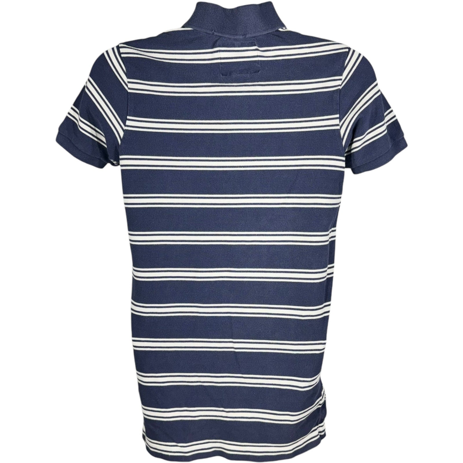 Collection of Abercrombie & Fitch Striped Short Sleeve Polo in a gallery layout