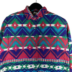 Collection of Roughrider Aztec Pattern Long Sleeve Button Down in a gallery layout