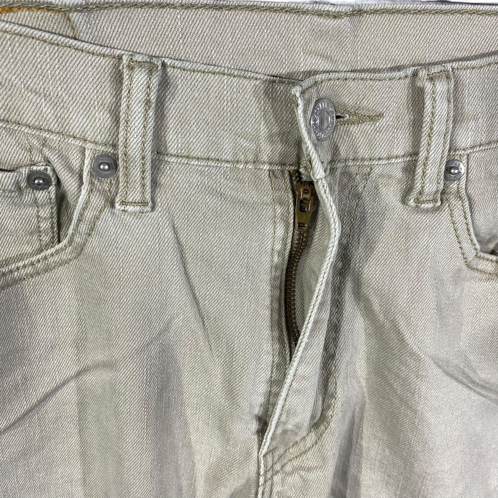 Collection of Levis 505 Zip Fly Straight Leg Gray Pants in a gallery layout