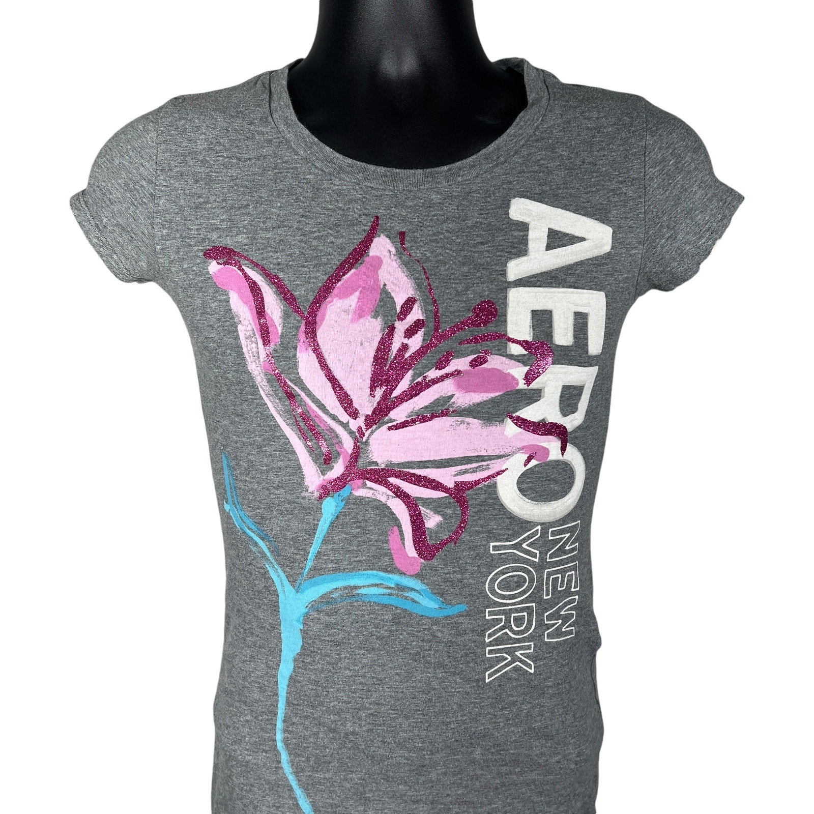 Collection of Women's Aeropostale Flower Nature Tee in a gallery layout