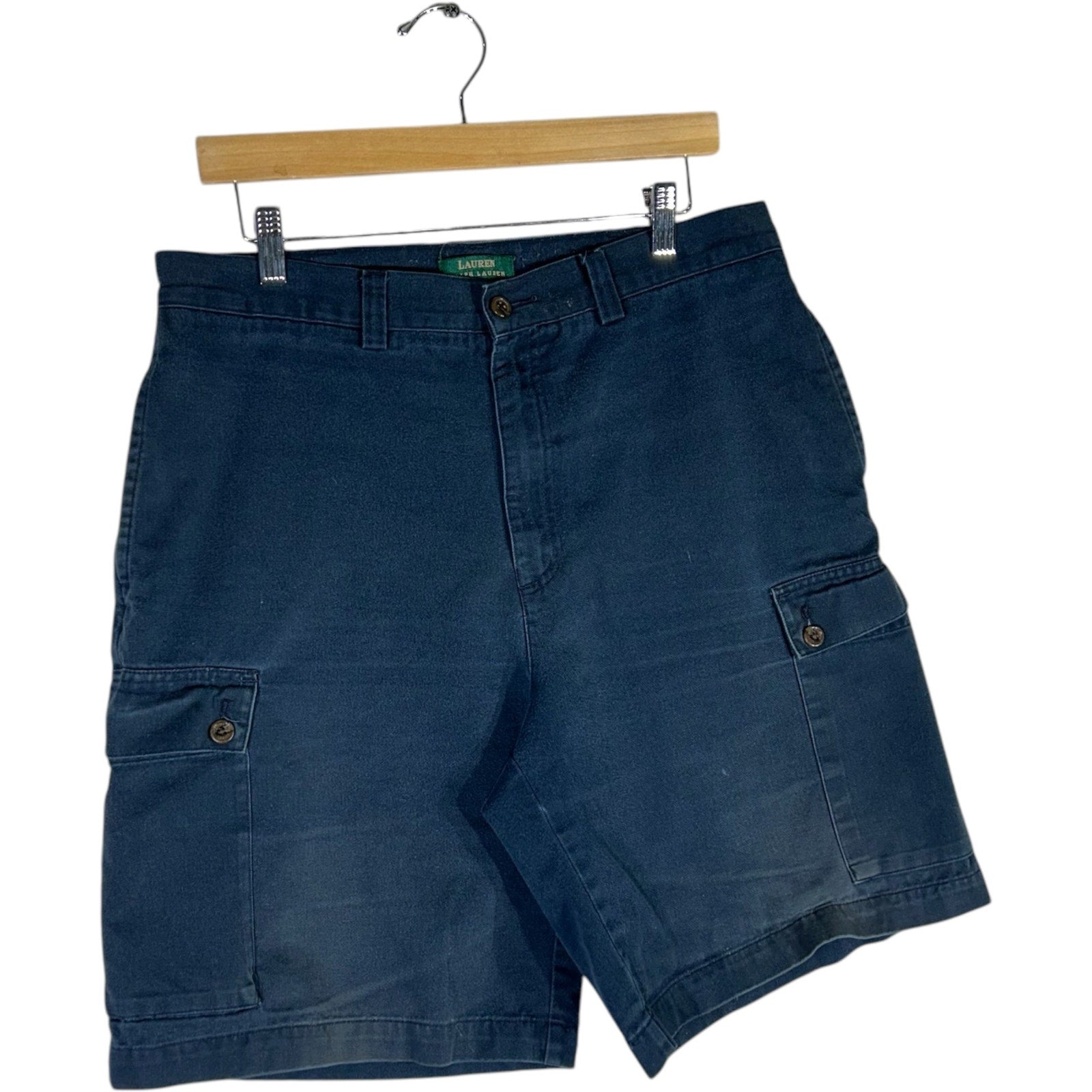 Collection of Women's Lauren By Ralph Lauren Cargo Shorts Size 34 in a gallery layout