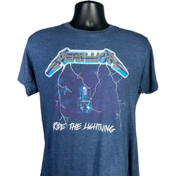 Collection of Metallica Ride The Lighting Tee in a gallery layout