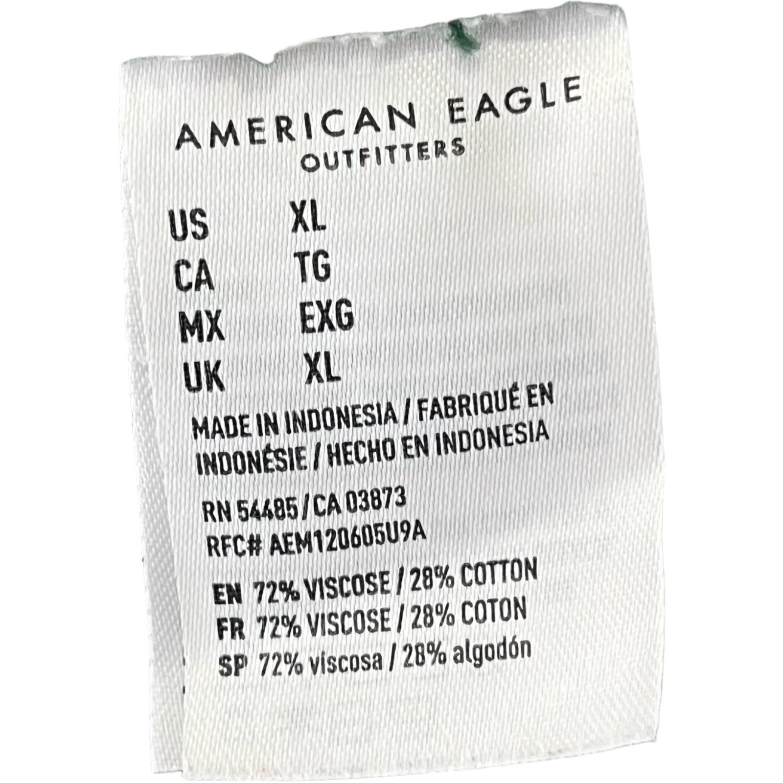 Collection of American Eagle Long Sleeve Flannel in a gallery layout