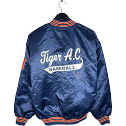 Collection of Vintage Tiger A.C. Baseball "Jonathan" Satin Jacket in a gallery layout