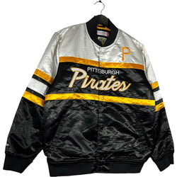 Collection of Mitchell & Ness Pittsburgh Pirates Bomber Jacket in a gallery layout