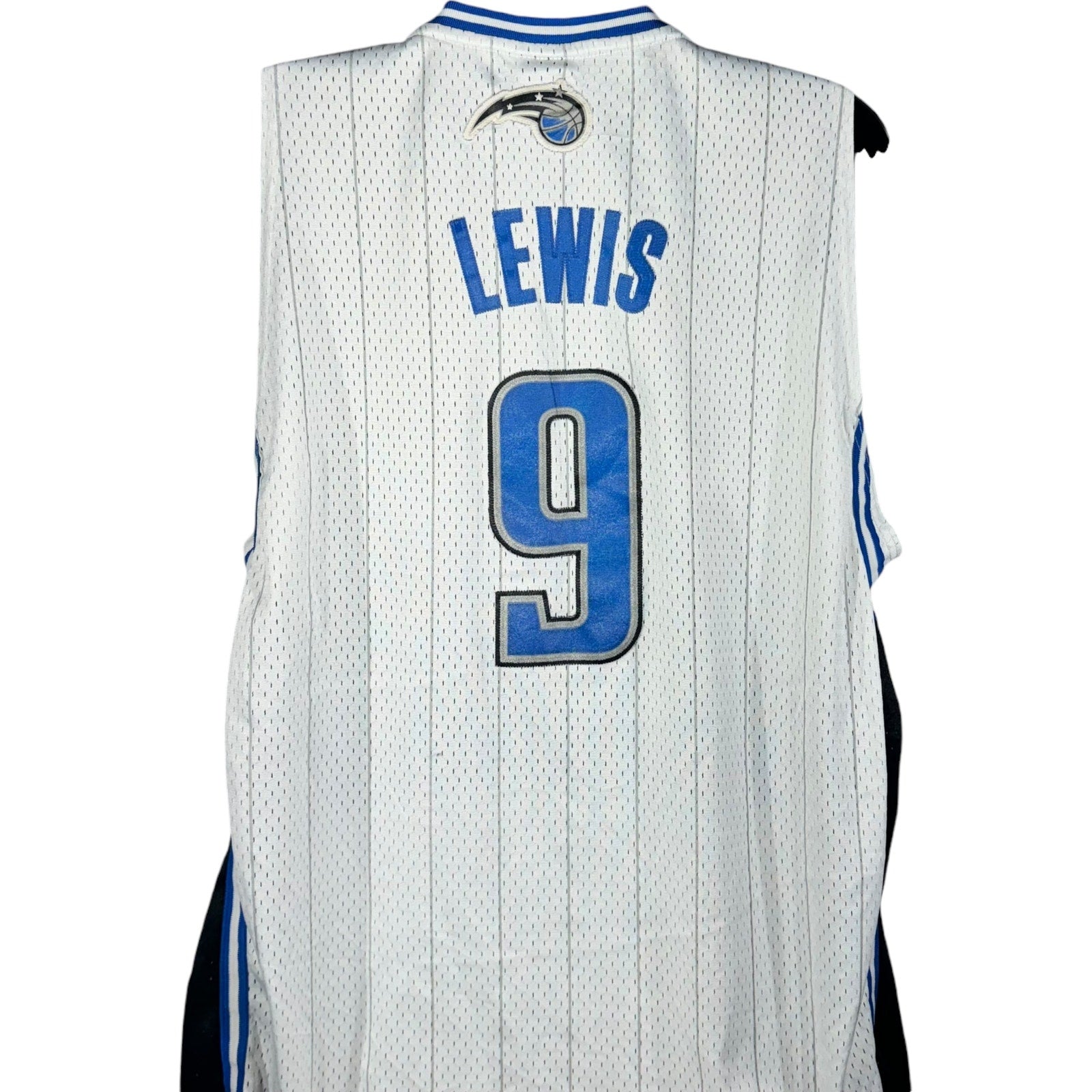 Collection of Adidas Orlando Magic Rashard Lewis #9 NBA Jersey in a gallery layout