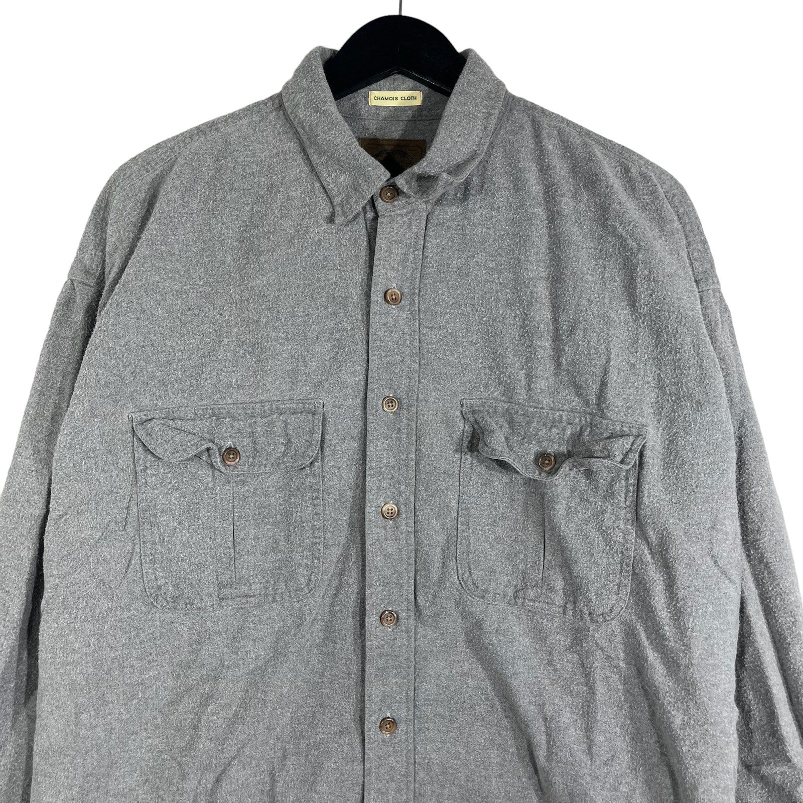 Collection of Vintage St. Johns Bay Long Sleeve Chamois Button Up in a gallery layout