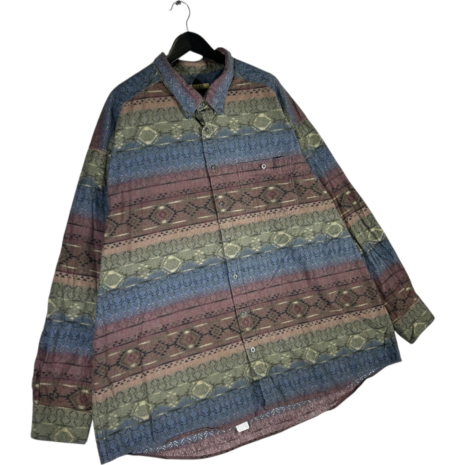 Collection of Cabela's Aztec Print Long Sleeve Button Up in a gallery layout