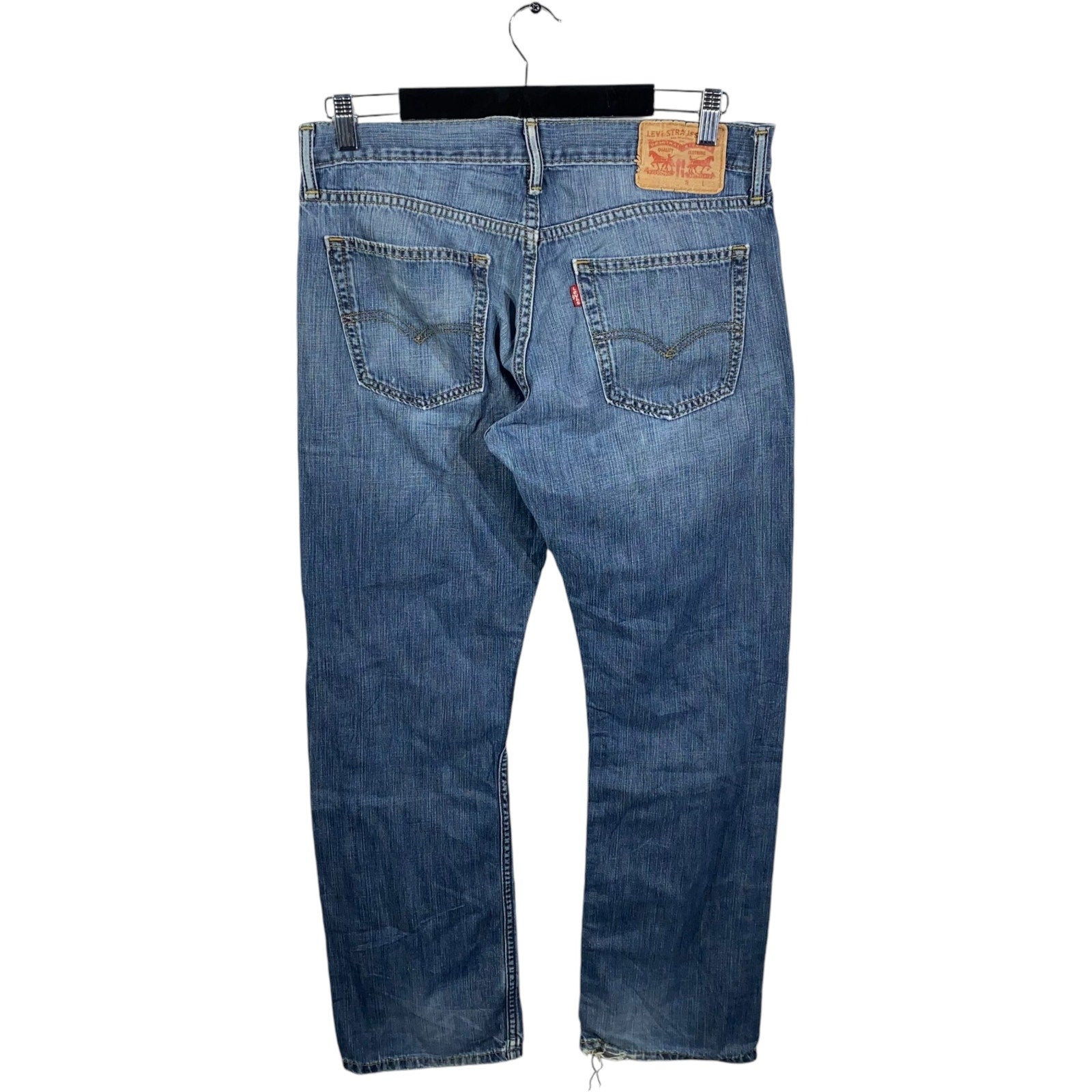 Collection of Levi's Denim Straight Leg Jeans in a gallery layout