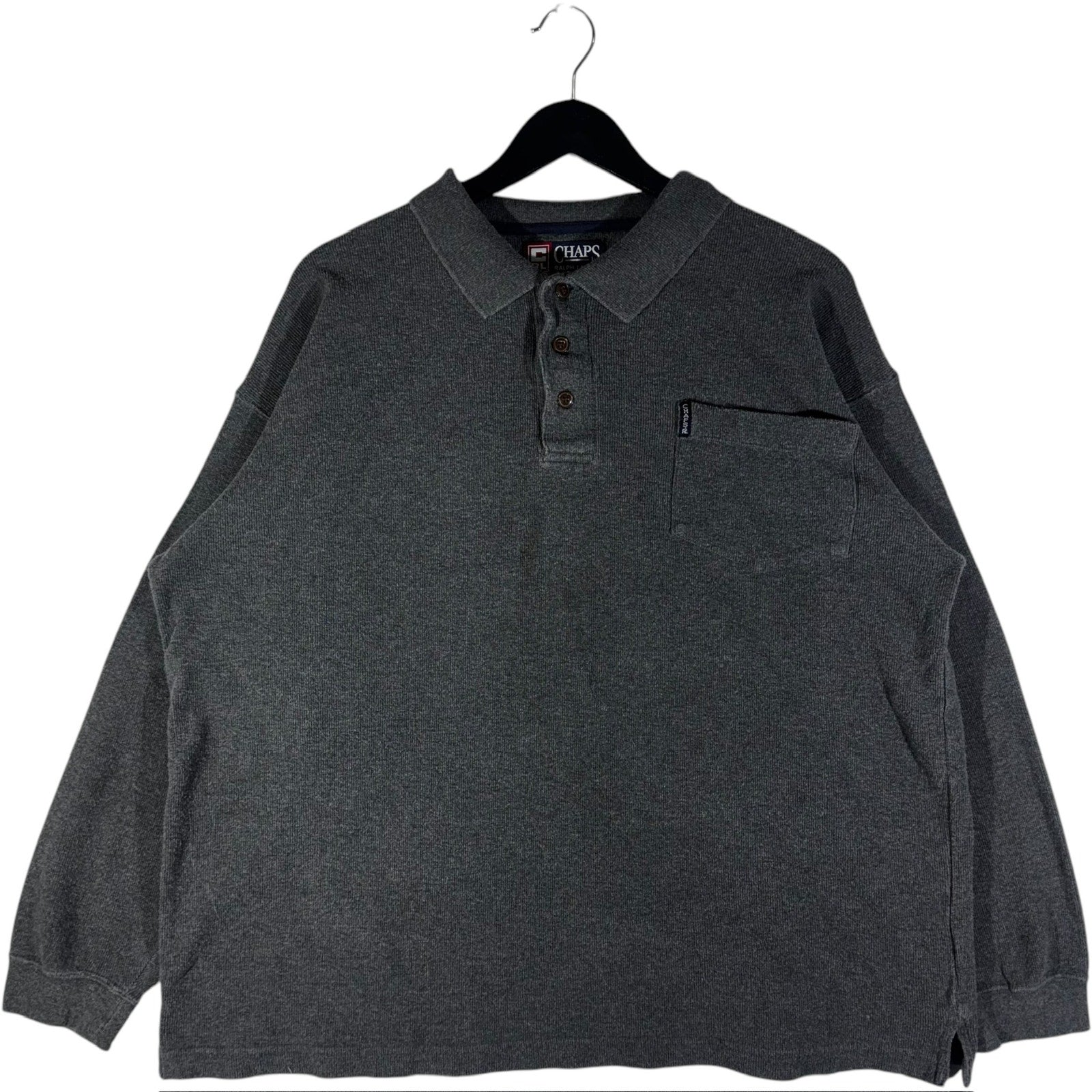 Collection of Ralph Lauren Chaps Collared Quarter Button Long Sleeve in a gallery layout