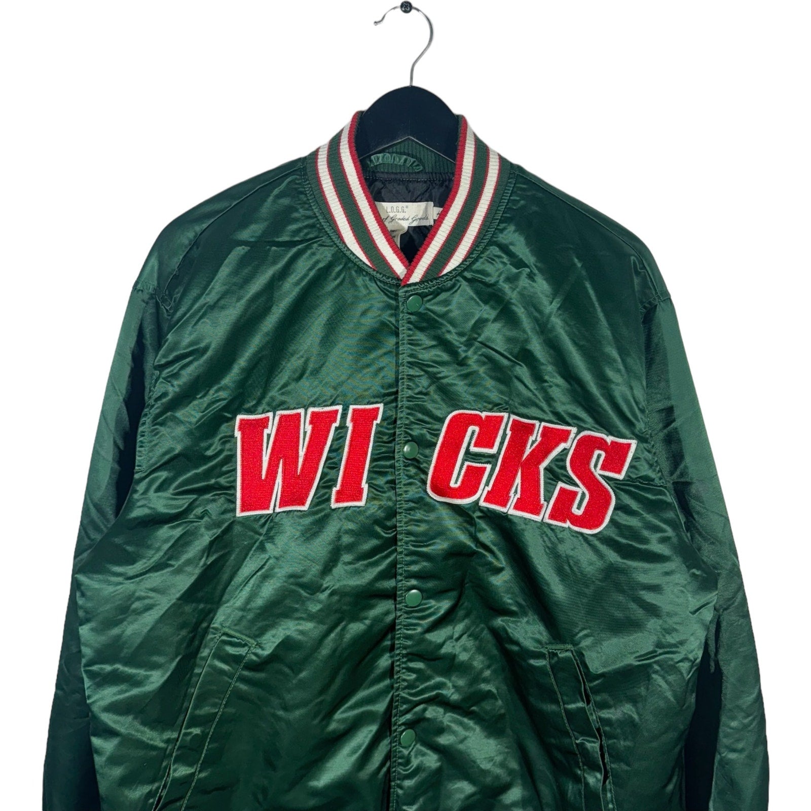 Collection of Wicks Satin Bomber Jacket in a gallery layout