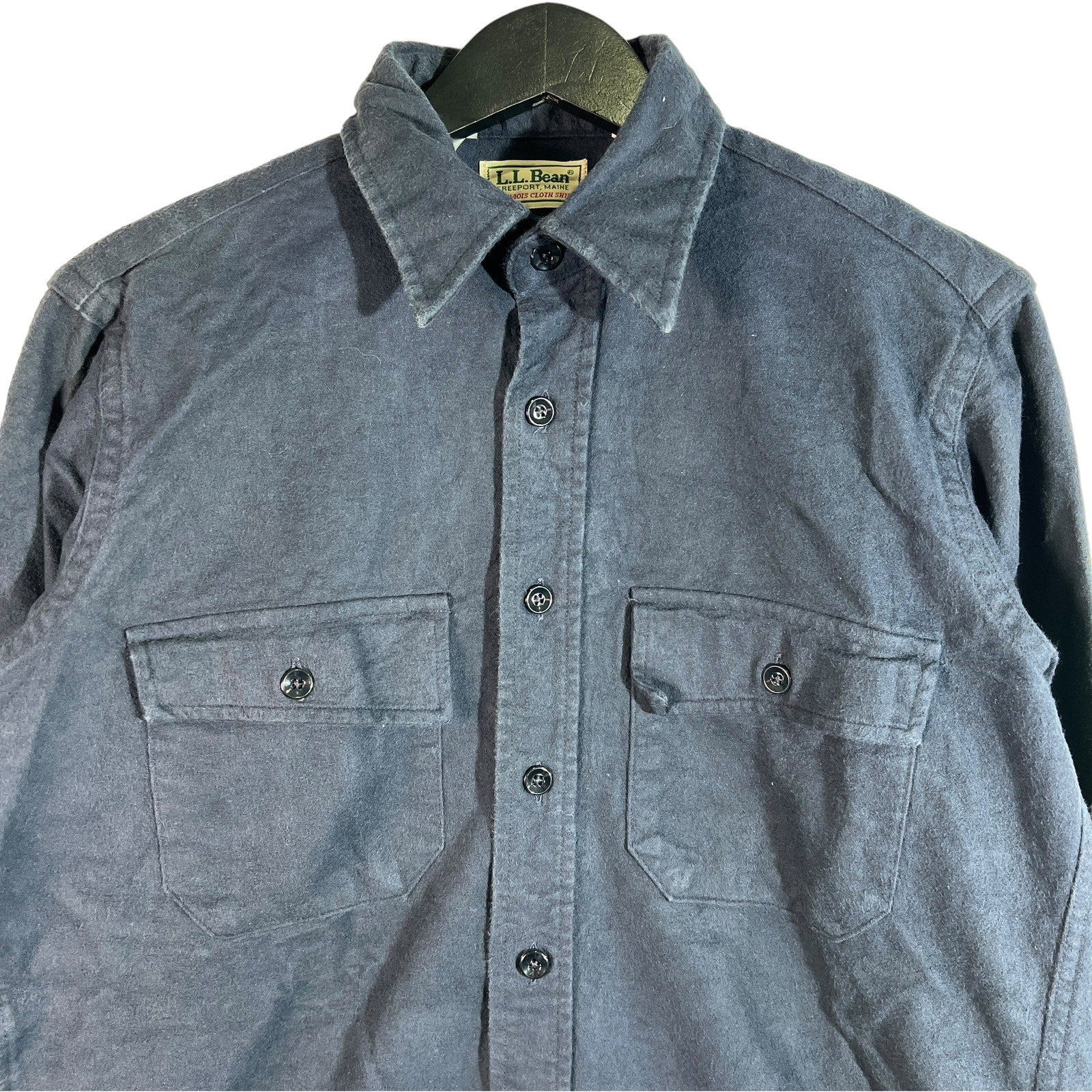 Collection of L.L.Bean Chamois Cloth Long Sleeve Button Down in a gallery layout