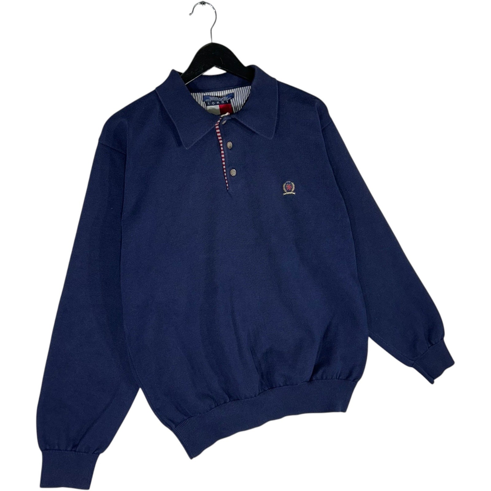 Collection of Tommy Hilfiger Long Sleeve Polo Sweater in a gallery layout