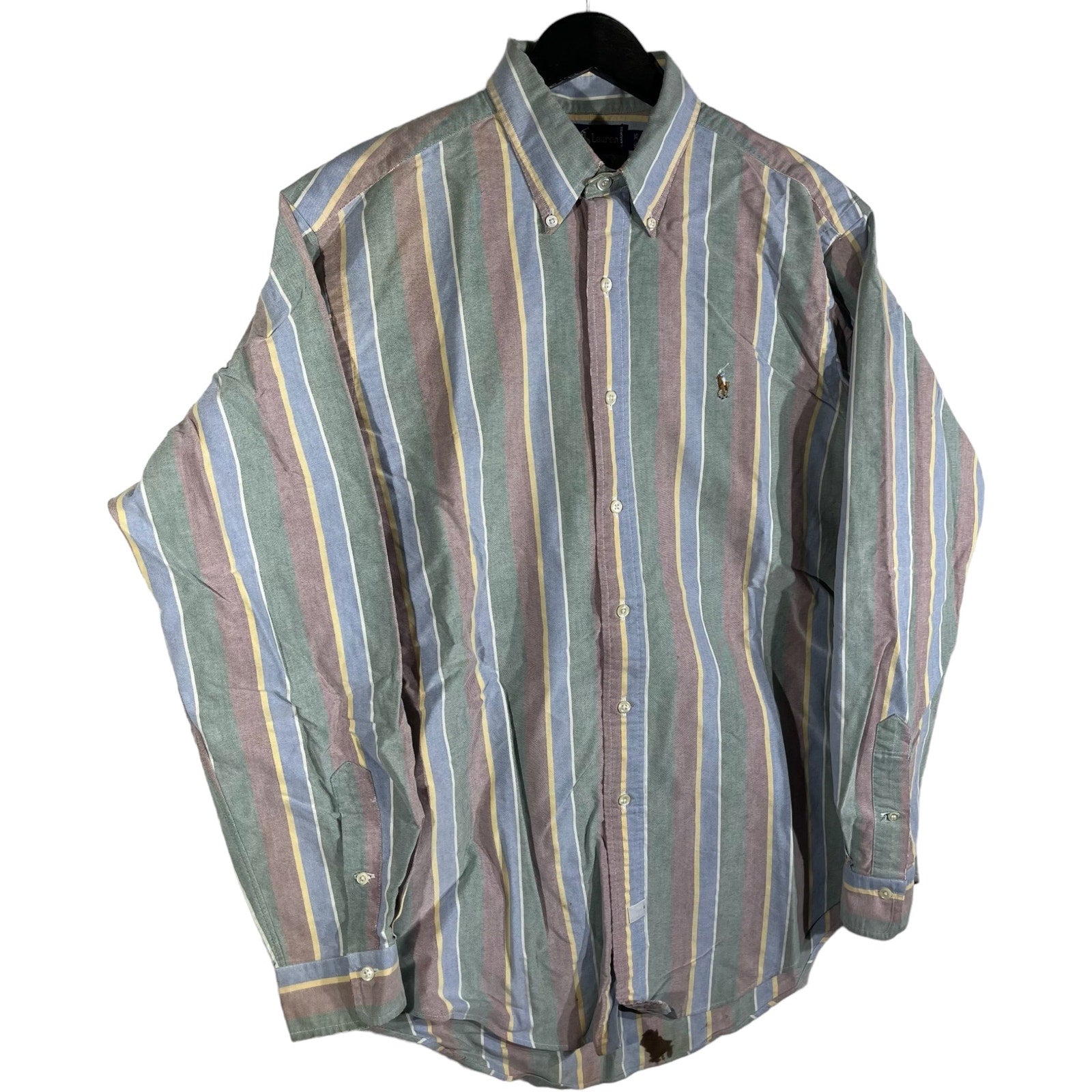 Collection of Ralph Lauren Striped Long Sleeve Button Down Dress Shirt in a gallery layout