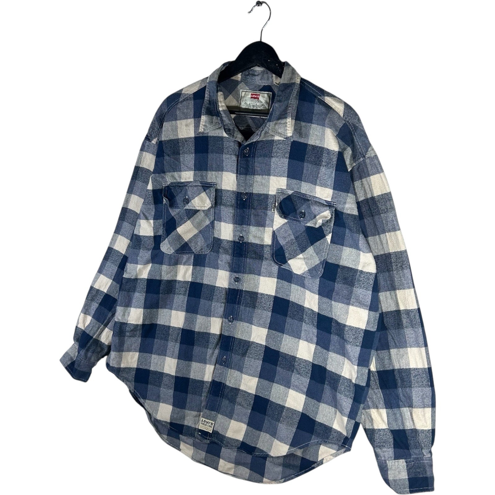 Collection of Levi's Long Sleeve Button Up Flannel in a gallery layout