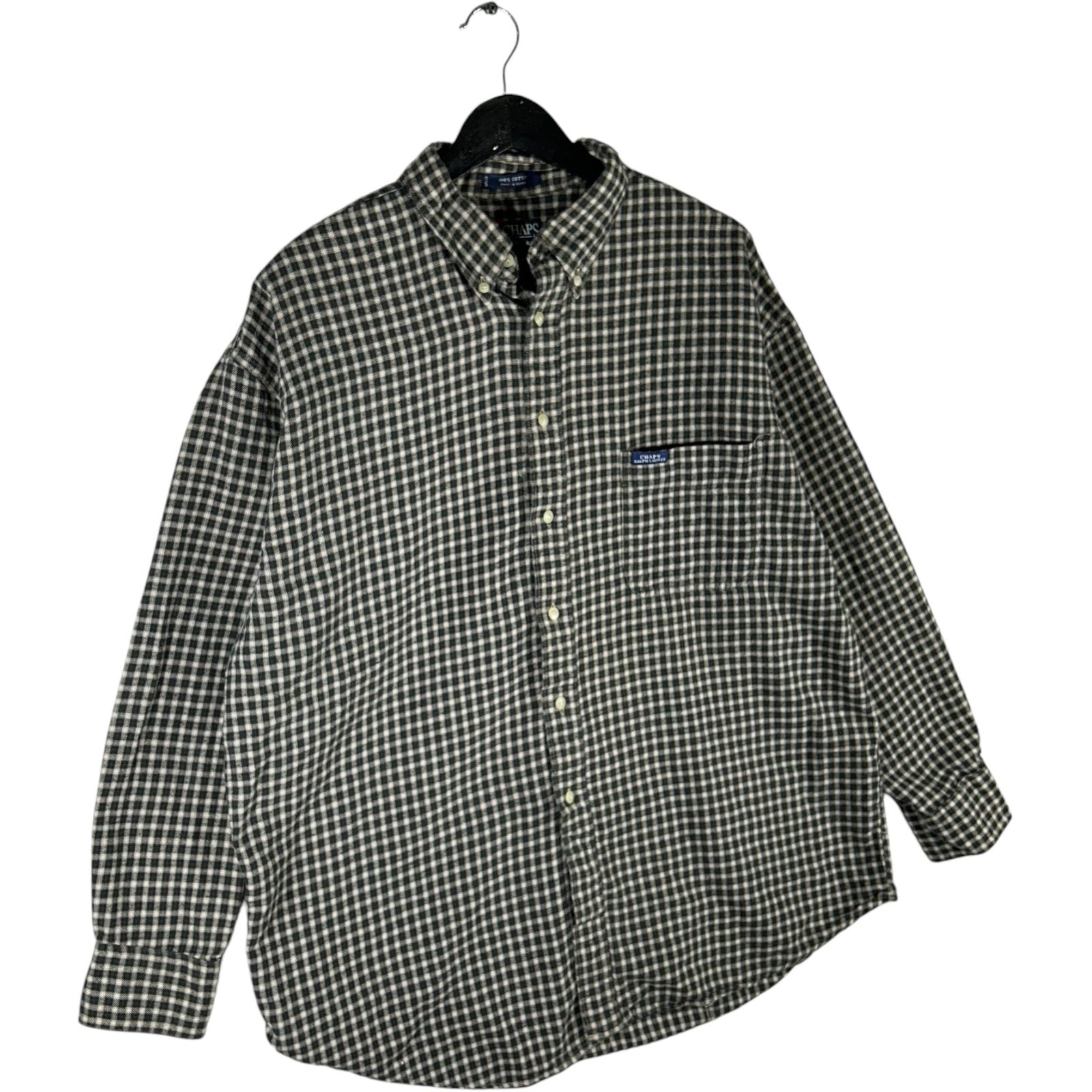 Collection of Chaps Ralph Lauren Plaid Long Sleeve Button Down in a gallery layout
