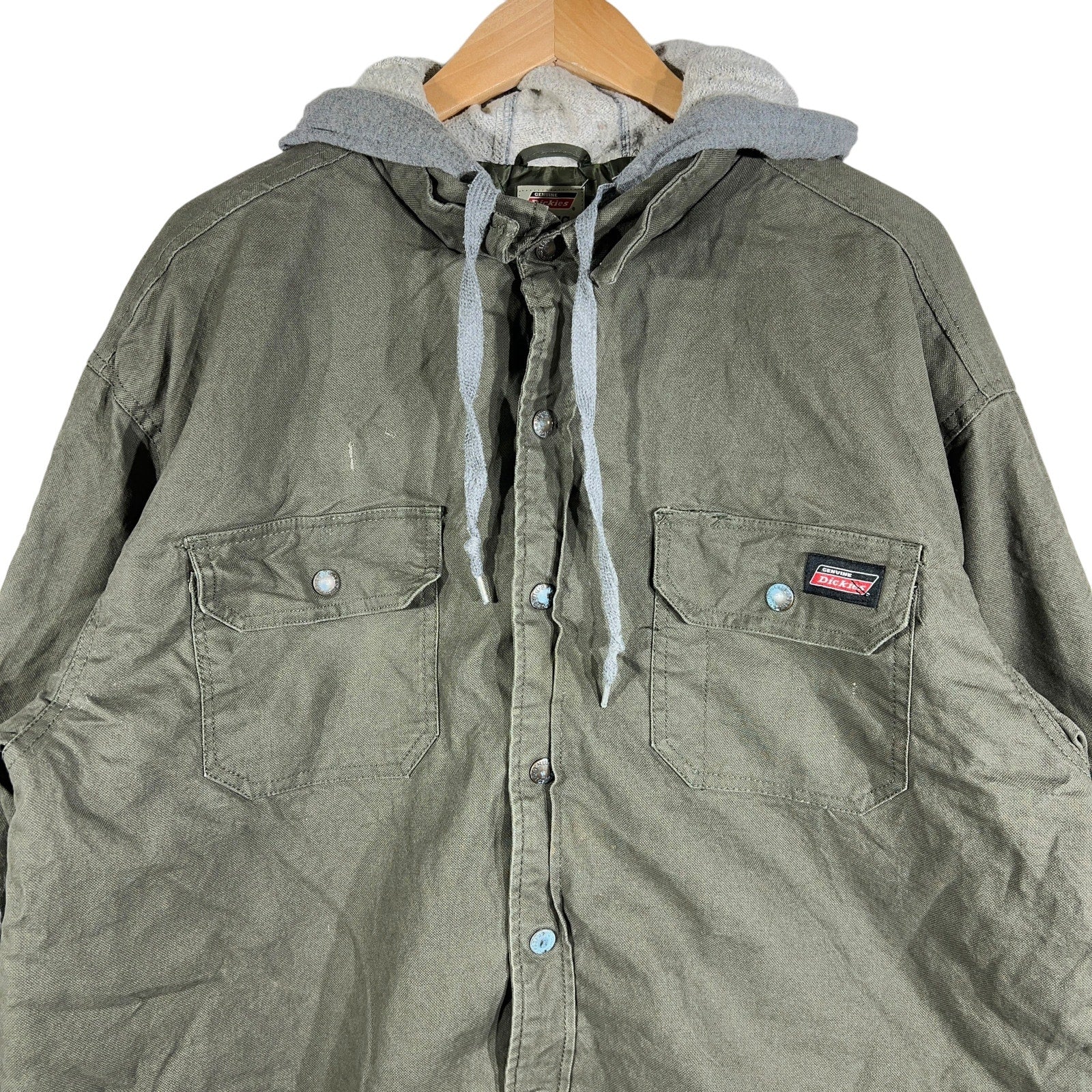 Collection of Dickies Hooded Workwear Button Up in a gallery layout