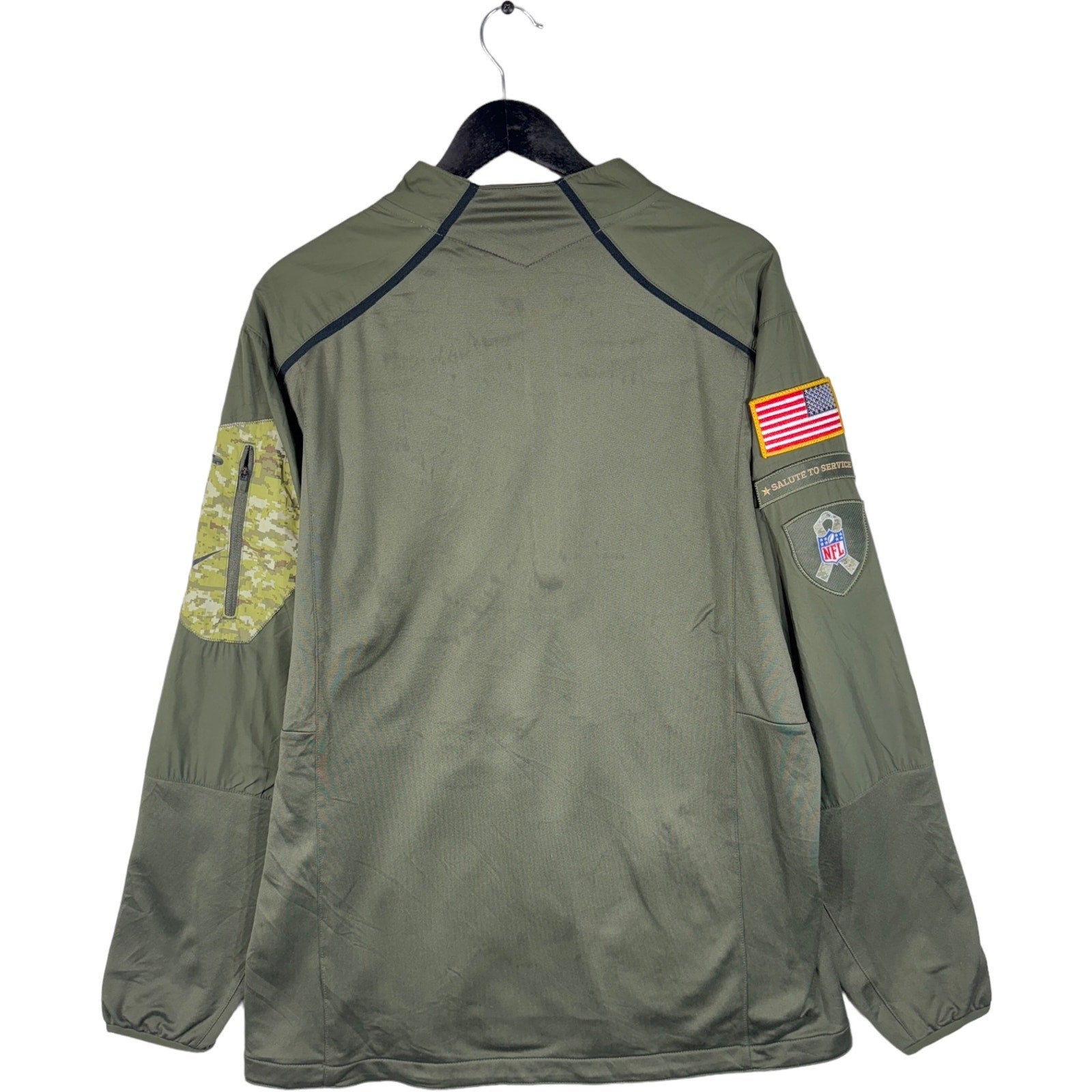 Collection of Nike Dri Fit NFL Philadelphia Eagles 1/4 Zip Sweatshirt in a gallery layout