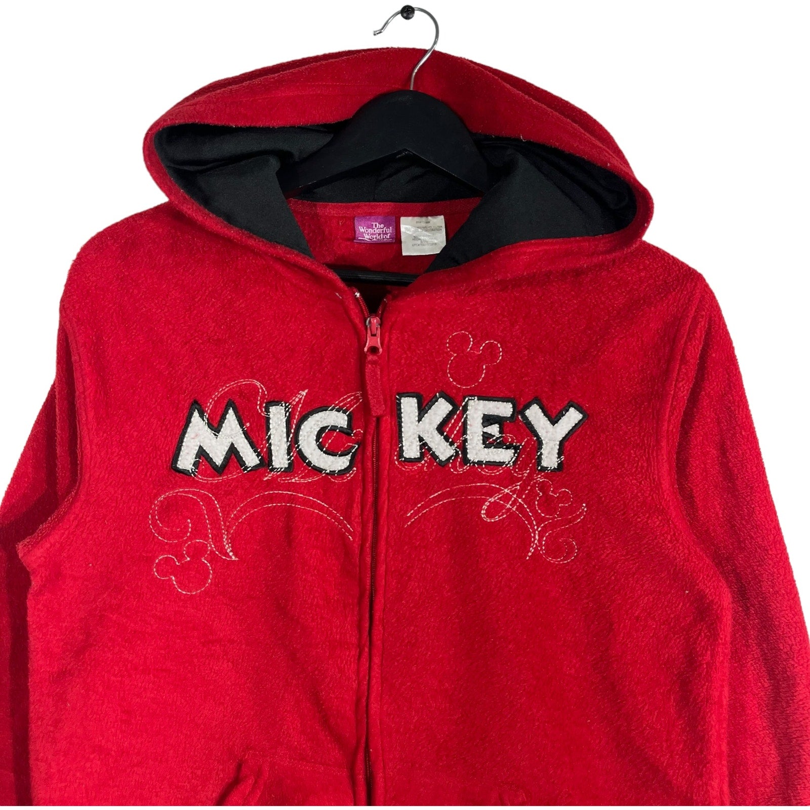 Collection of Disney Mickey Mouse Embroidered Full Zip Hoodie in a gallery layout