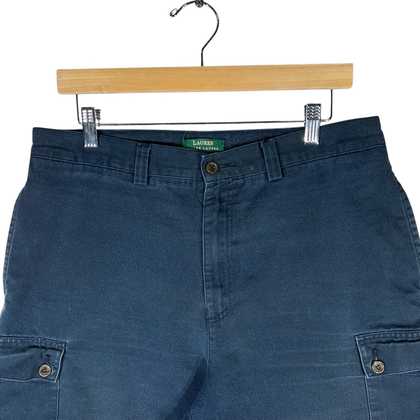 Collection of Women's Lauren By Ralph Lauren Cargo Shorts Size 34 in a gallery layout