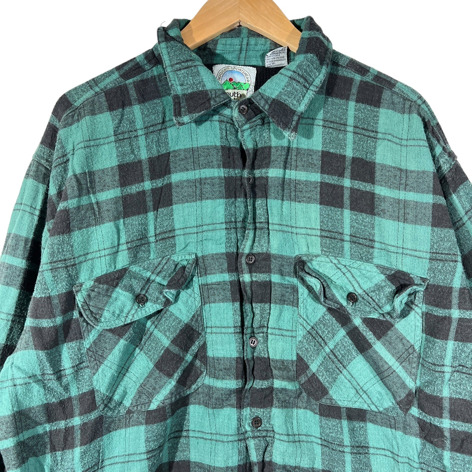 Collection of Vintage South Mountain Plaid Flannel in a gallery layout
