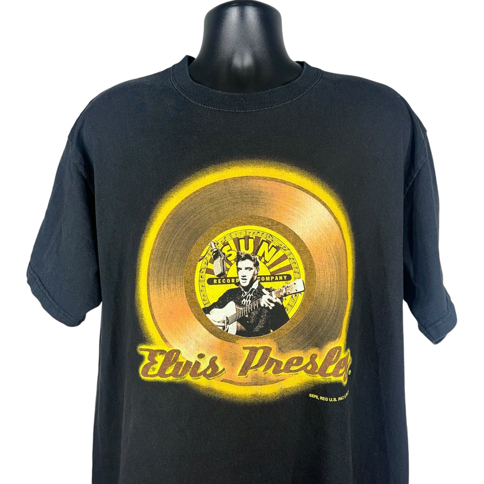 Collection of Delta Elvis Presley Gold Record Short Sleeve Tee in a gallery layout