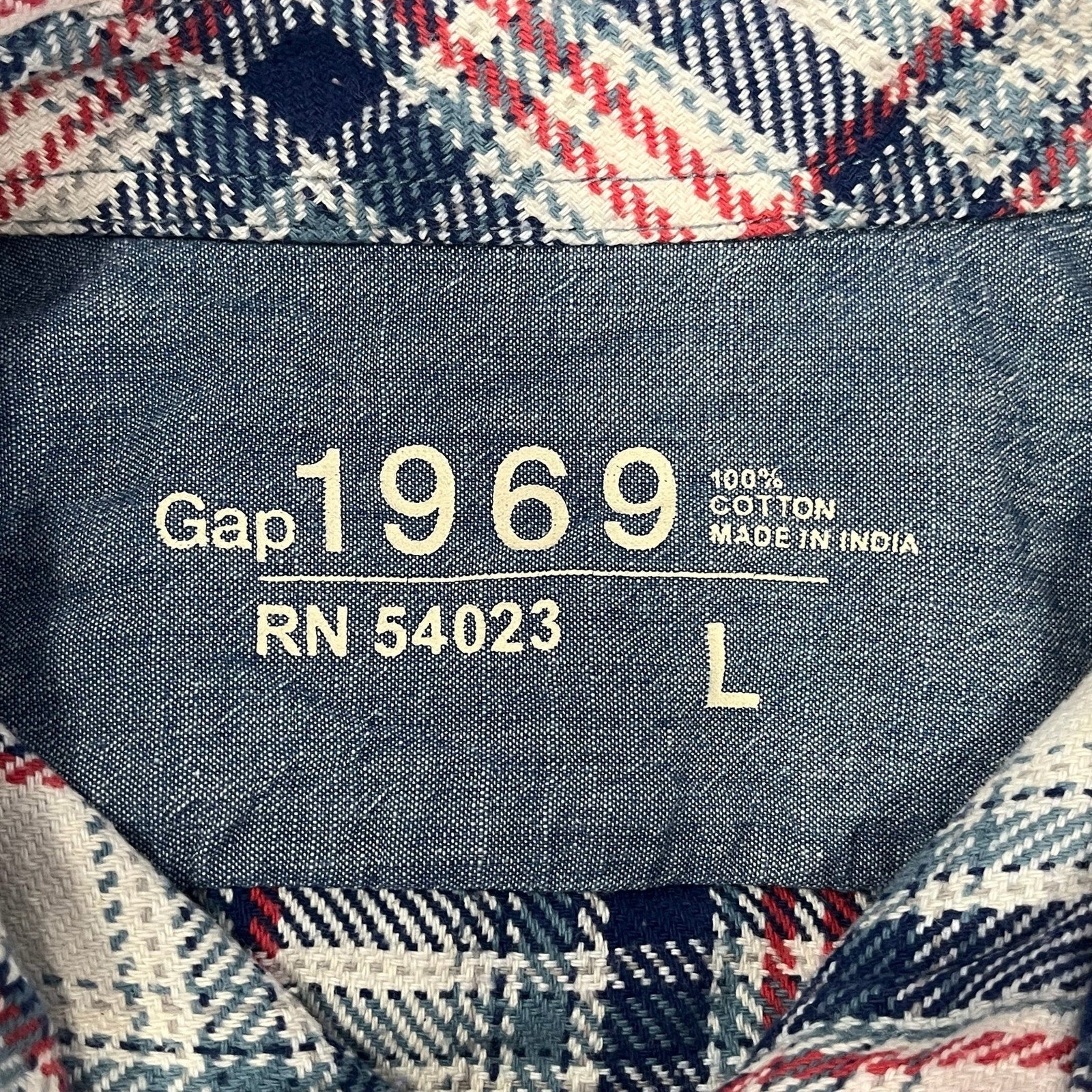 Collection of Vintage Gap Plaid Long Sleeve Flannel in a gallery layout