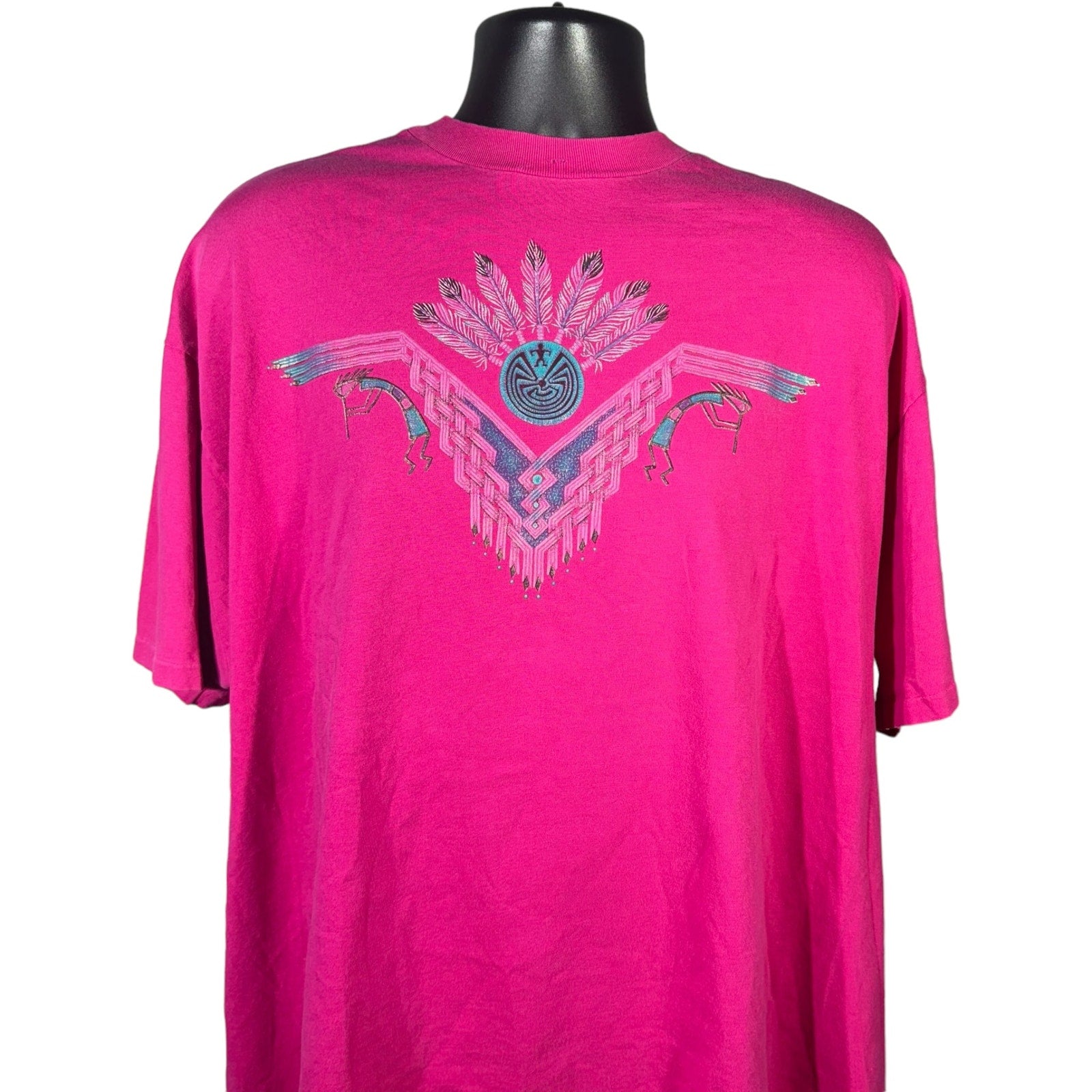 Collection of Vintage Native Southwest Aztec Design Tee in a gallery layout