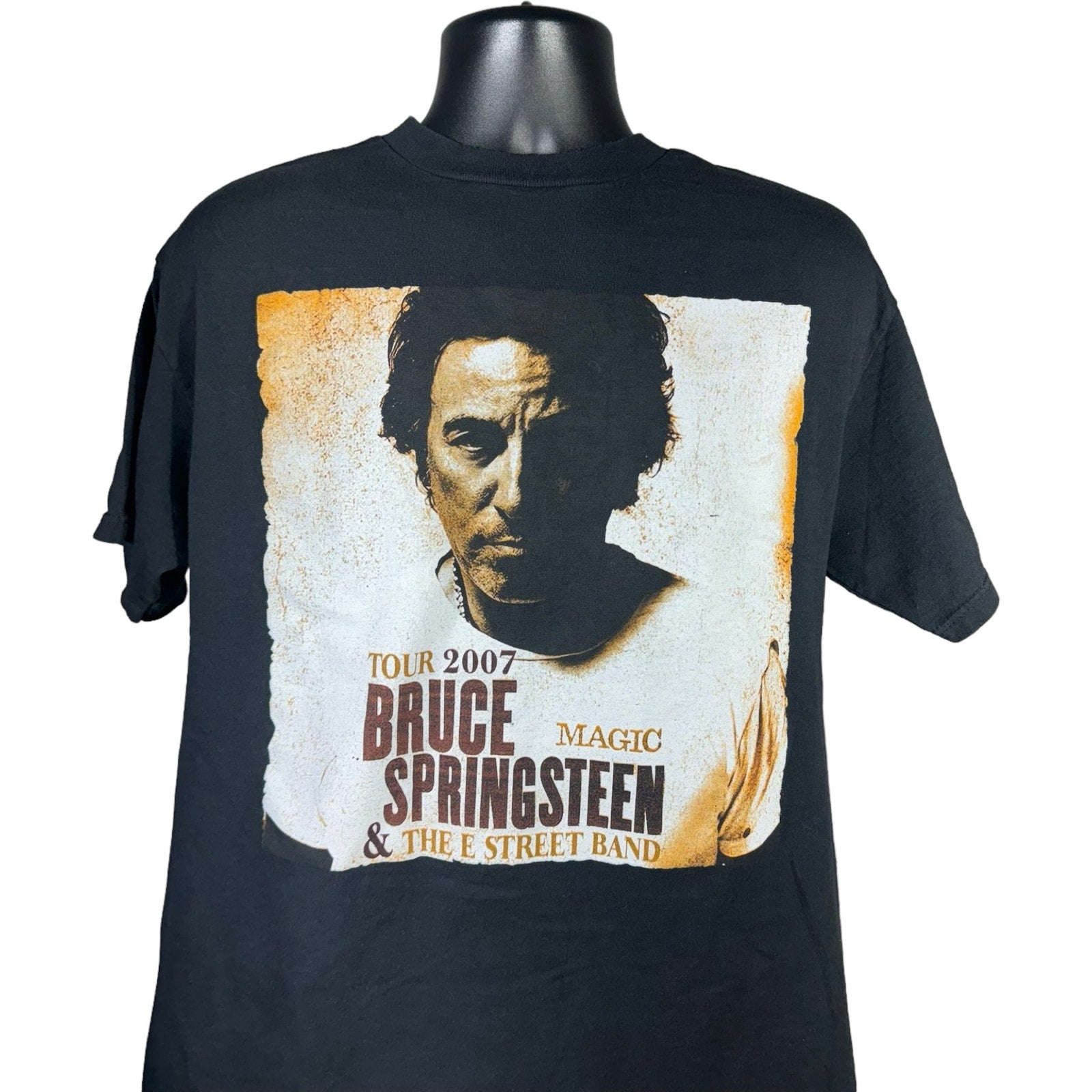 Collection of Vintage Bruce Springsteen Tour Tee 2007 in a gallery layout