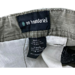 Collection of No Boundaries Camo Zip Fly Cargo Shorts in a gallery layout