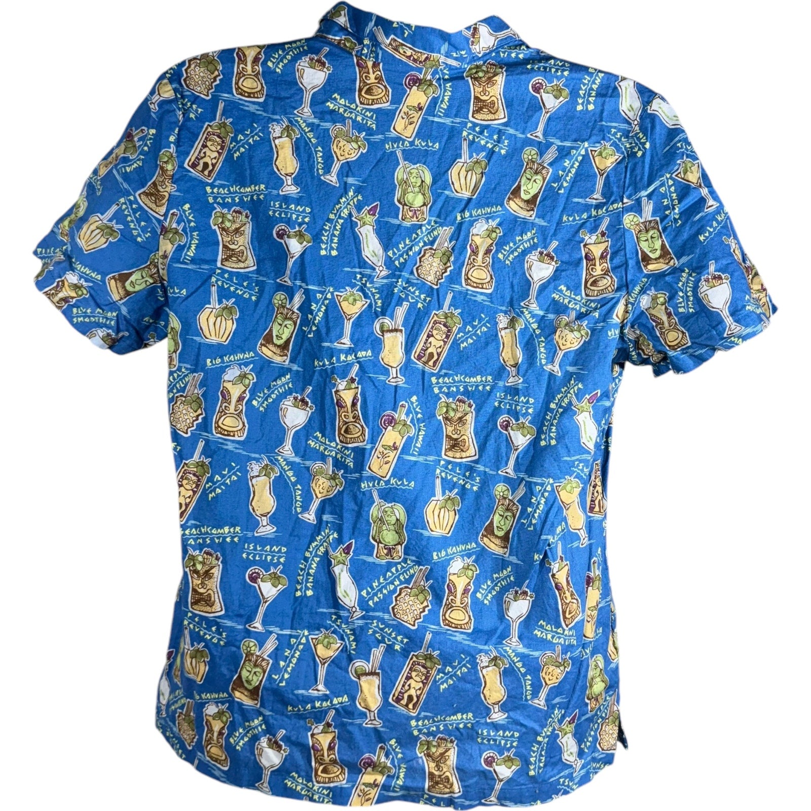 Collection of Hawaiian Drink Short Sleeve Button Up in a gallery layout