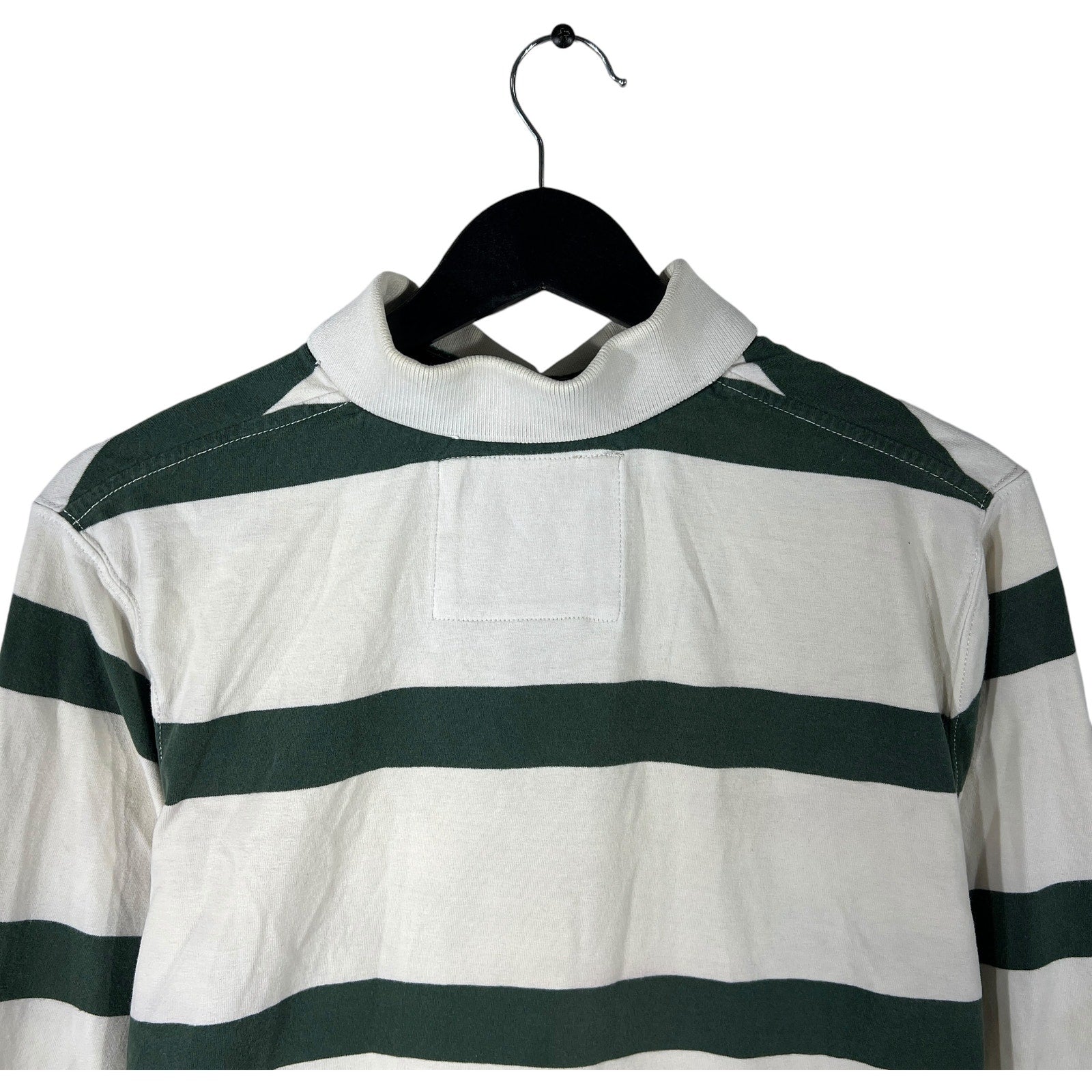 Collection of Abercrombie & Fitch  Striped Long Sleeve Rugby Polo in a gallery layout