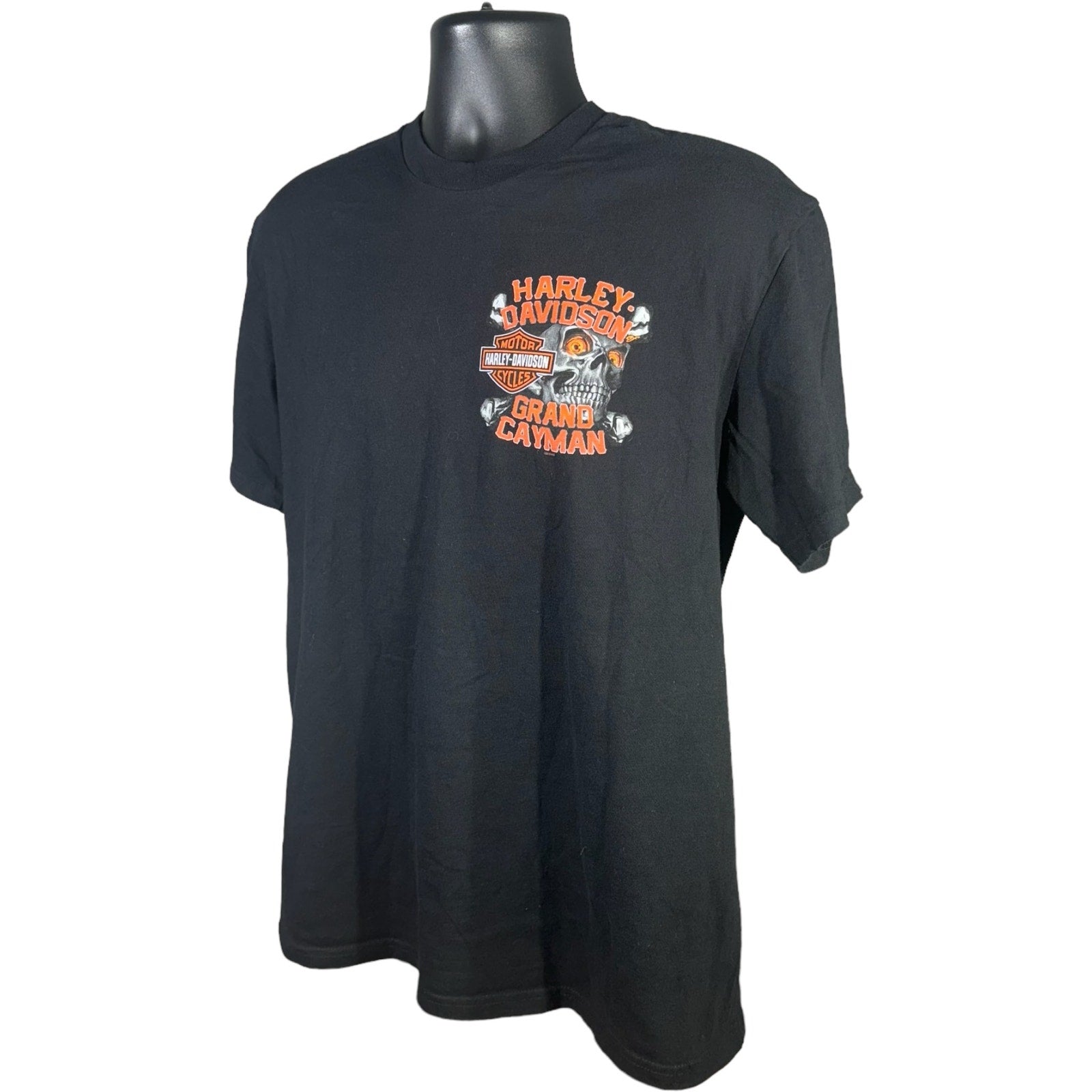Collection of Harley Davidson Grand Cayman Skull & Crossbones Tee in a gallery layout